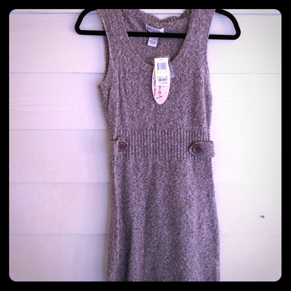 Glimmer by JJ Basics Brown Dress MEDIUM